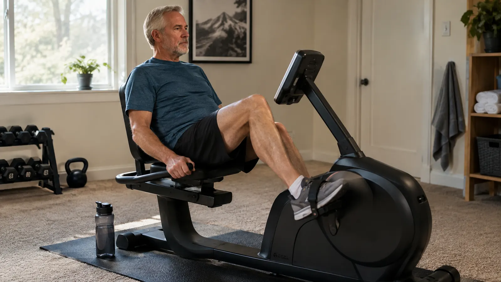 How to Build Low-Impact Cardio at Home With a Recumbent Bike